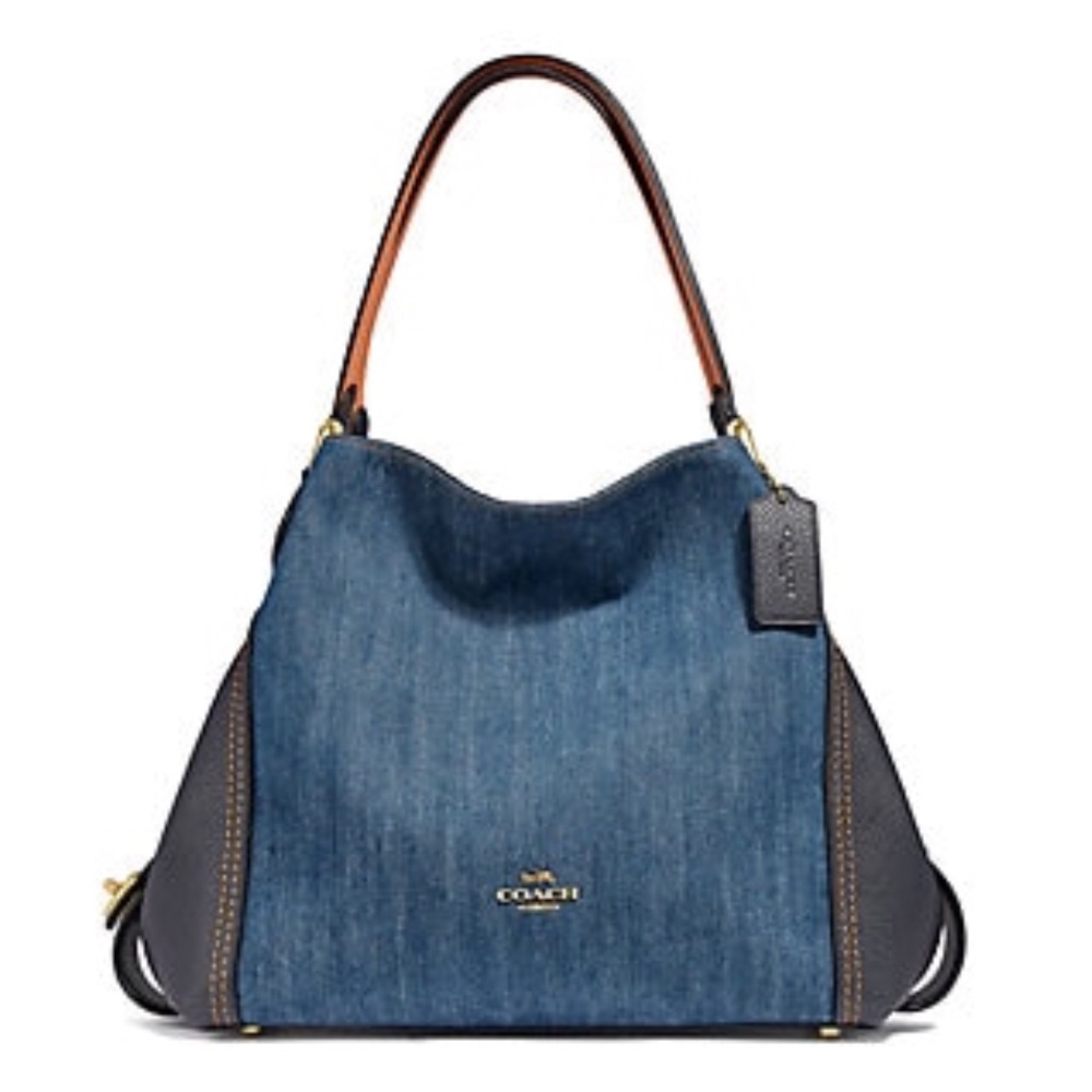 SOLD ON ANOTHER PLATFORM. NEW Coach Denim Edie Bag